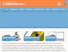 Tablet Screenshot of christinegreenmd.com